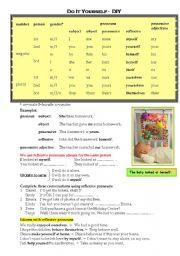 English Worksheet: Reflexive pronouns