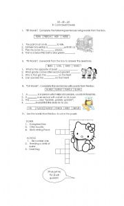 English worksheet: ER IR UR