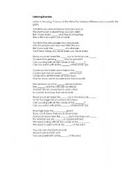 English Worksheet: Listening Activity