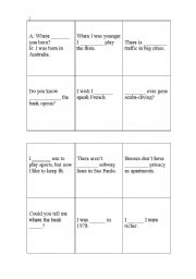English Worksheet: Bingo Interchange 2