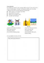 English Worksheet: Oral activity about travelling