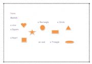 English worksheet: shapes