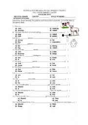 English worksheet: exam