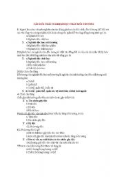 English Worksheet: Trac nghiem