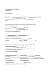 English Worksheet: Beautiful - Christina Aguilera 