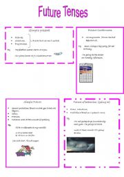 English Worksheet: Future tenses: uses and exercises