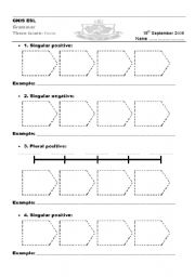 English worksheet: there is/are 