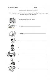 English worksheet: What are they doing this weekend?