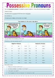 English Worksheet: Possessive Pronouns