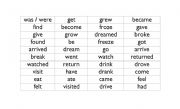 English worksheet: verb cards