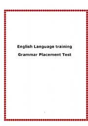 English Worksheet: English Grammar replacment test