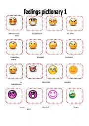 English Worksheet: feelings  1