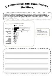 English Worksheet: Modifiers