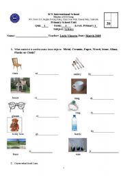 English worksheet: quiz