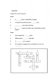 English worksheet: Magnet ( Activity 5 )