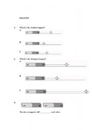 English worksheet: Magnet ( Activity 3 )