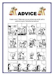 English Worksheet: Calvin and Hobbes - Create a story!