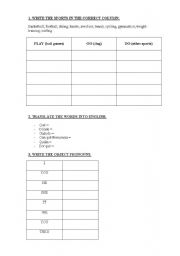 English worksheet: REVIEW