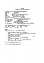 English worksheet: Test 