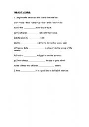 English worksheet: PRESENT SIMPLE