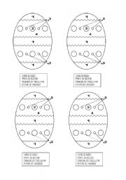 English Worksheet: Easter egg