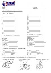 English Worksheet: NUMBERS