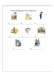 English Worksheet: jobs