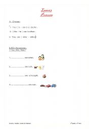 English worksheet: pronouns