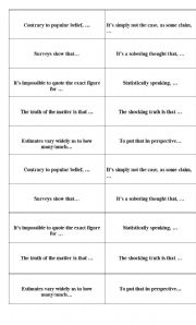 English worksheet: Cards for speaking about statistics in business lessons