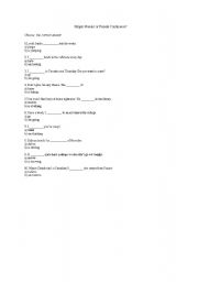 English Worksheet: Present Simple & Present Continuous exercises