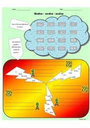 English worksheet: weather - weather - weather