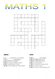 HOME MADE MATHS CROSSWORDS