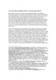 English Worksheet: Lincoln