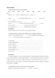 English Worksheet: Past Simple 