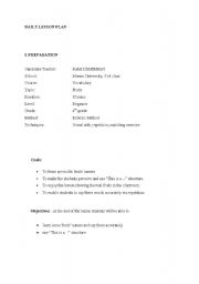 English worksheet: Fruits