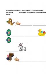 English worksheet: the second part of the worksheet whats this ot that