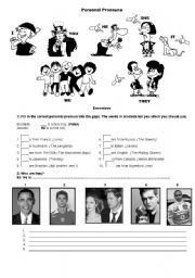 English Worksheet: Personal Pronouns