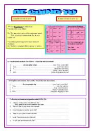 English Worksheet: Be going to