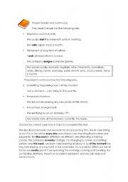 English Worksheet: Present Simple VS Present Continuous