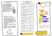 English Worksheet: Colourful Easter Poems Booklet!