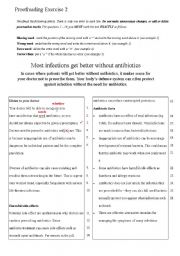 English worksheet: Proofreading Exercise 2