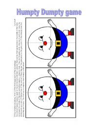 English Worksheet: HUMPTY DUMPTY