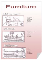 English Worksheet: Furniture 2