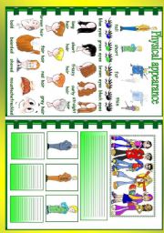 English Worksheet:  Physical appearance