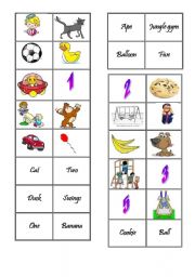 English Worksheet: Dominoes
