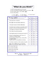 English Worksheet: QUESTONNARY