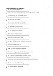 English worksheet: passive voice