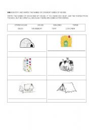 English worksheet: Housing