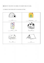 English worksheet: Housing