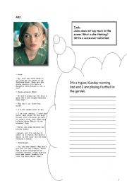 English Worksheet: Voice-over narration to 
